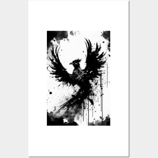 Inky Pheonix Posters and Art